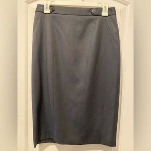 Navy pencil skirt